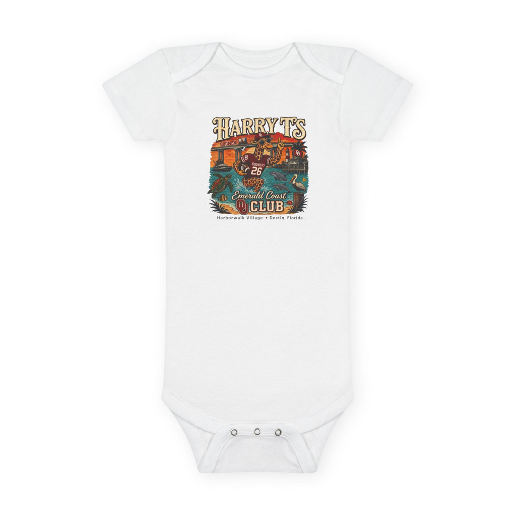 Classic Camper Baby Onesie — Harry T's 2026 OU Alumni