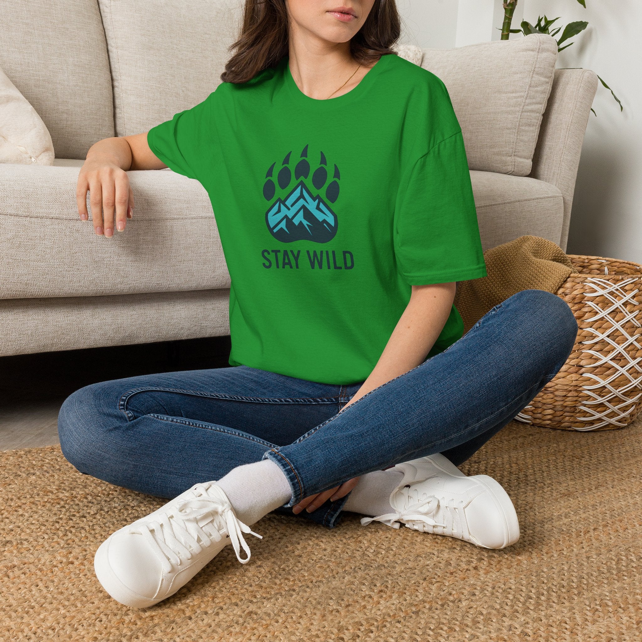 Stay Wild Mountain Emblem T-Shirt