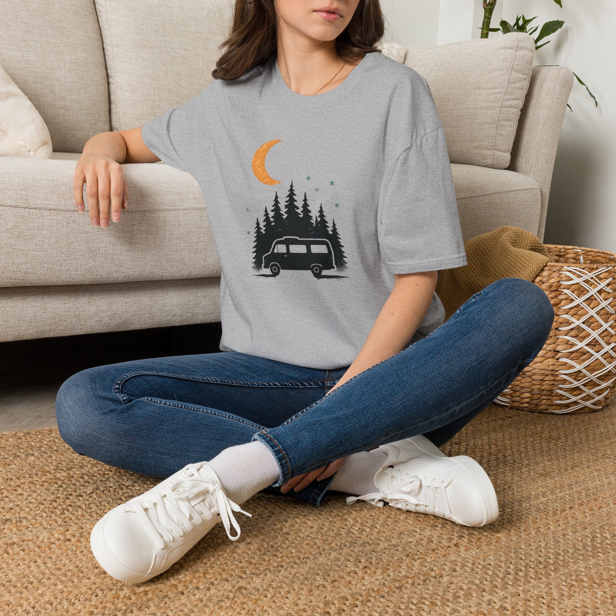 Moonlit Forest Camper T-Shirt