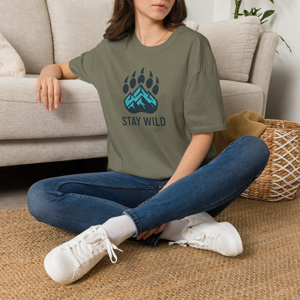 Stay Wild Mountain Emblem T-Shirt