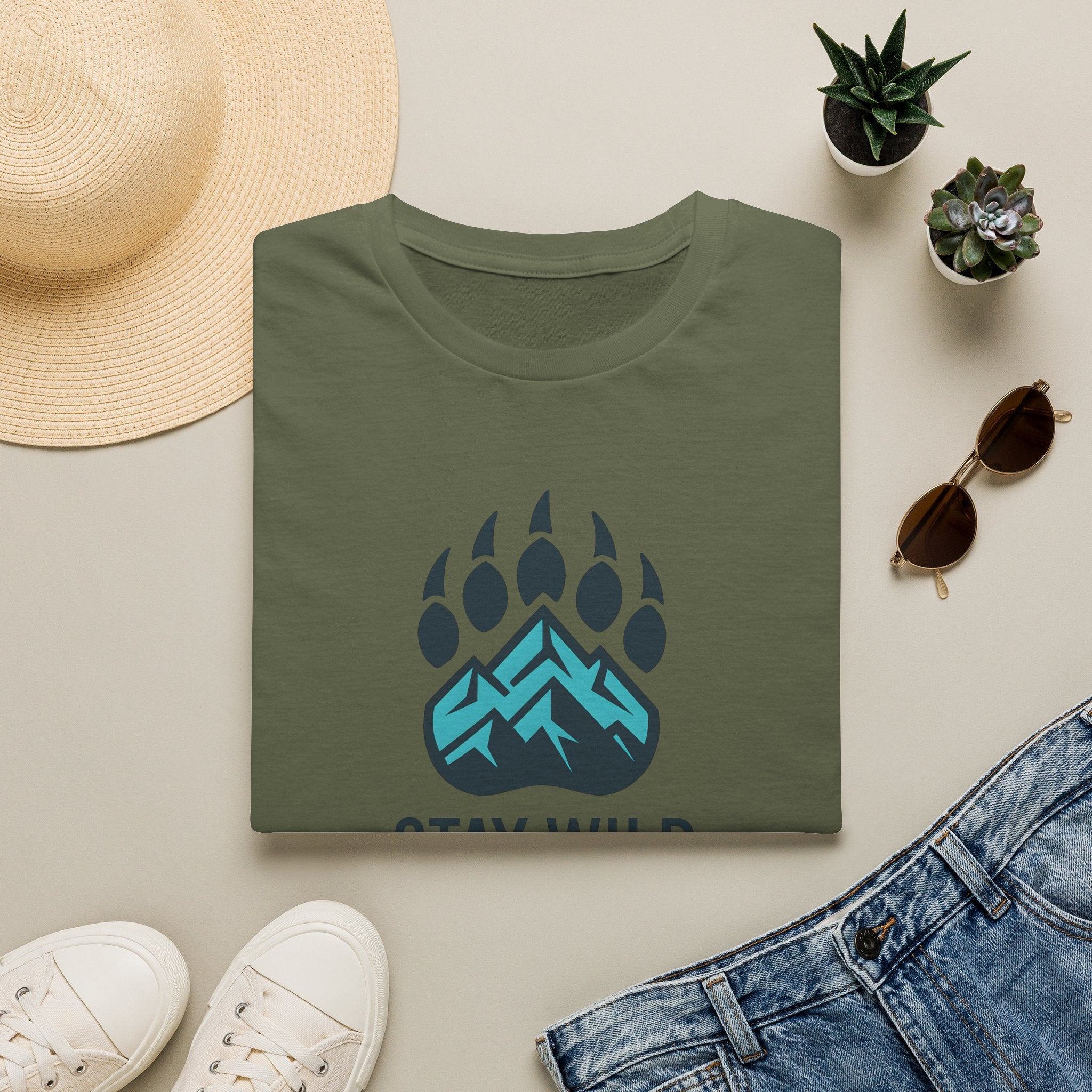 Stay Wild Mountain Emblem T-Shirt