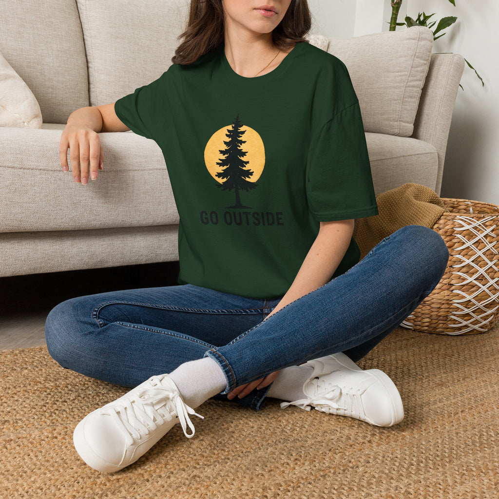 Pine Tree Silhouette Sunset T-Shirt