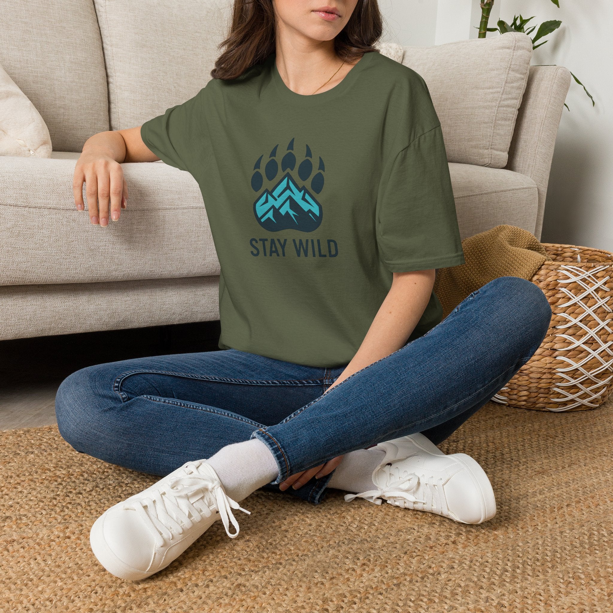 Stay Wild Mountain Emblem T-Shirt